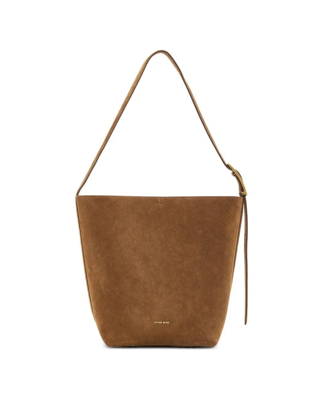 Anine Bing Brown Elly Bucket Bag