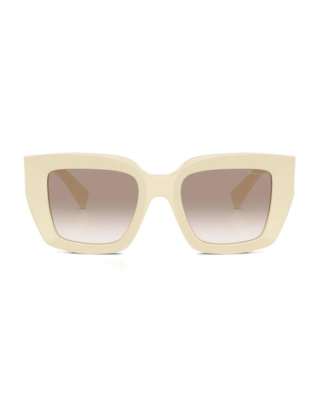 Miu Miu Natural Square-Frame Sunglasses