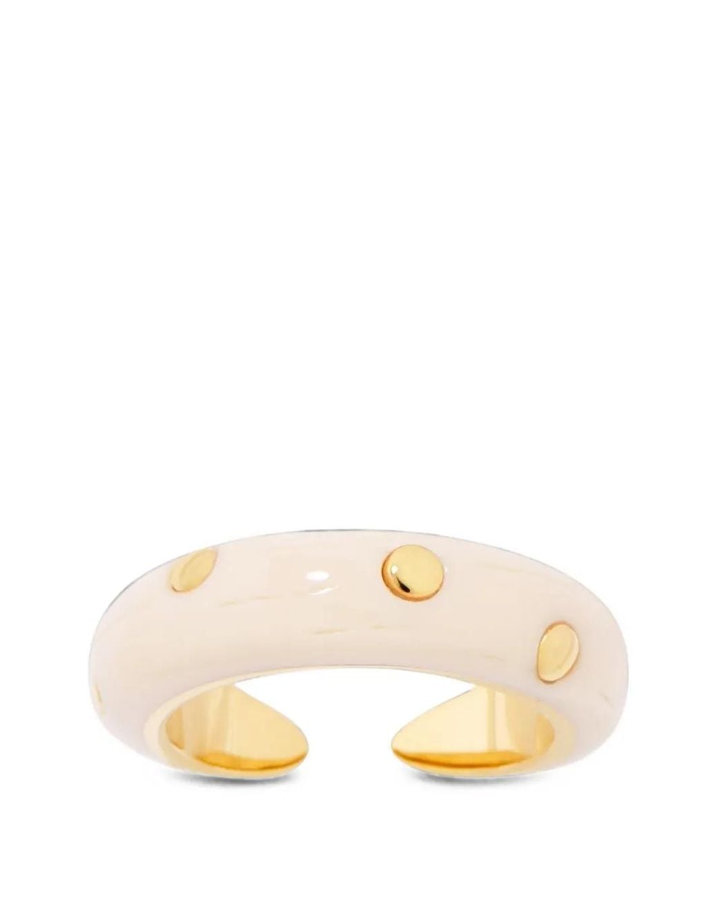 Aurelie Bidermann Natural Caftan Moon Studded Ring