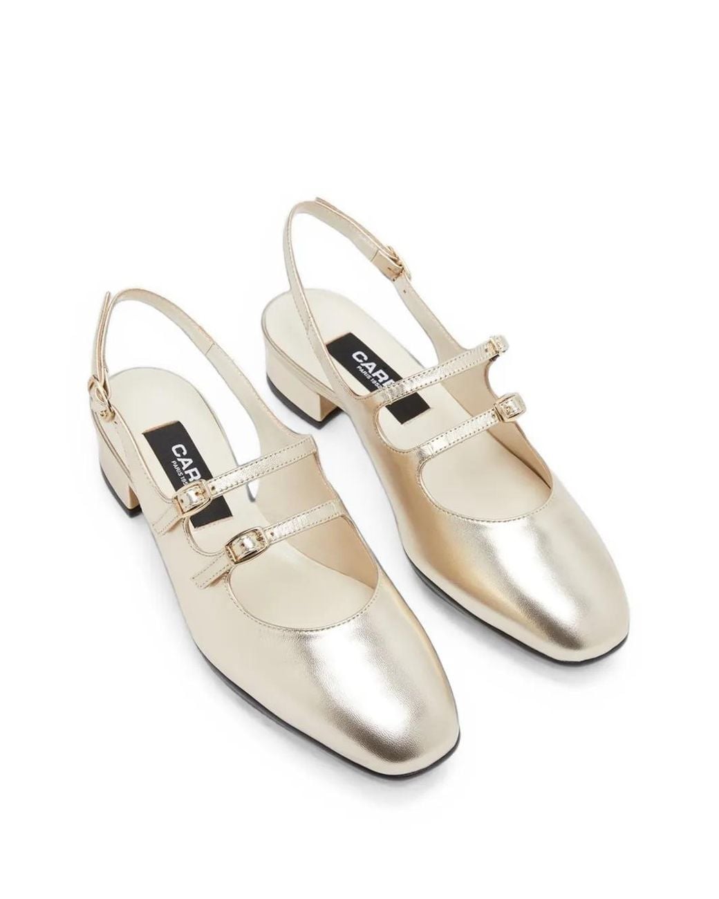 CAREL PARIS White Escarpins Peche À Double Bride Arrière