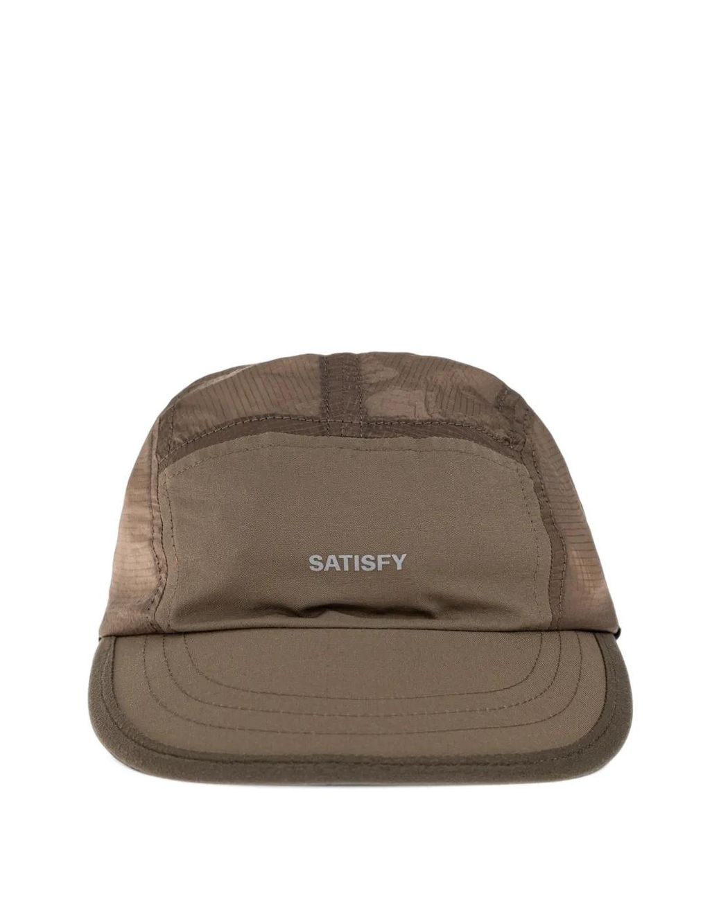 Satisfy Brown Rippy Logo-Print Cap for men