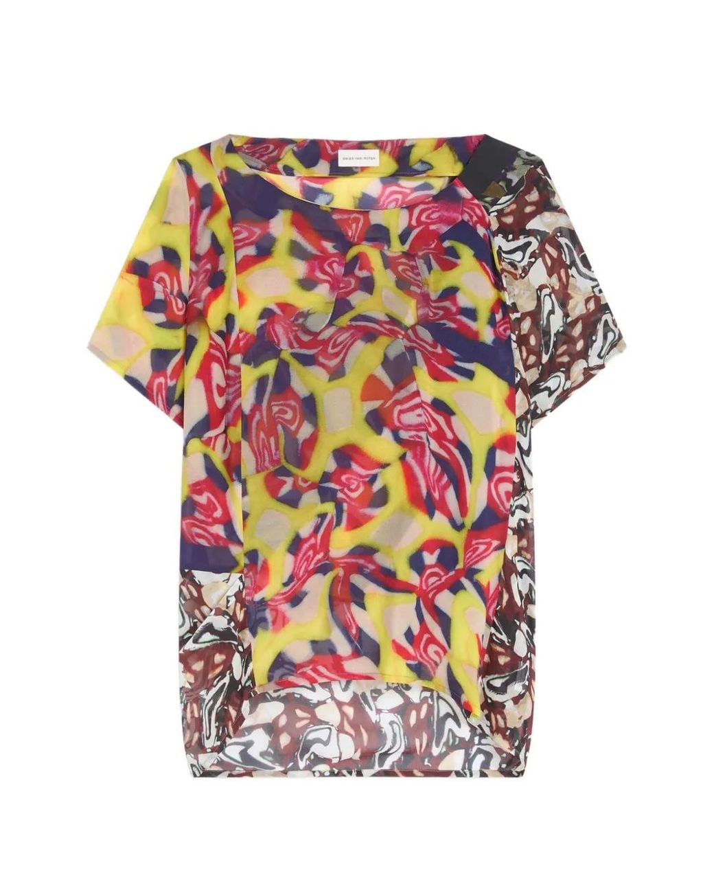 Dries Van Noten White Draped Top