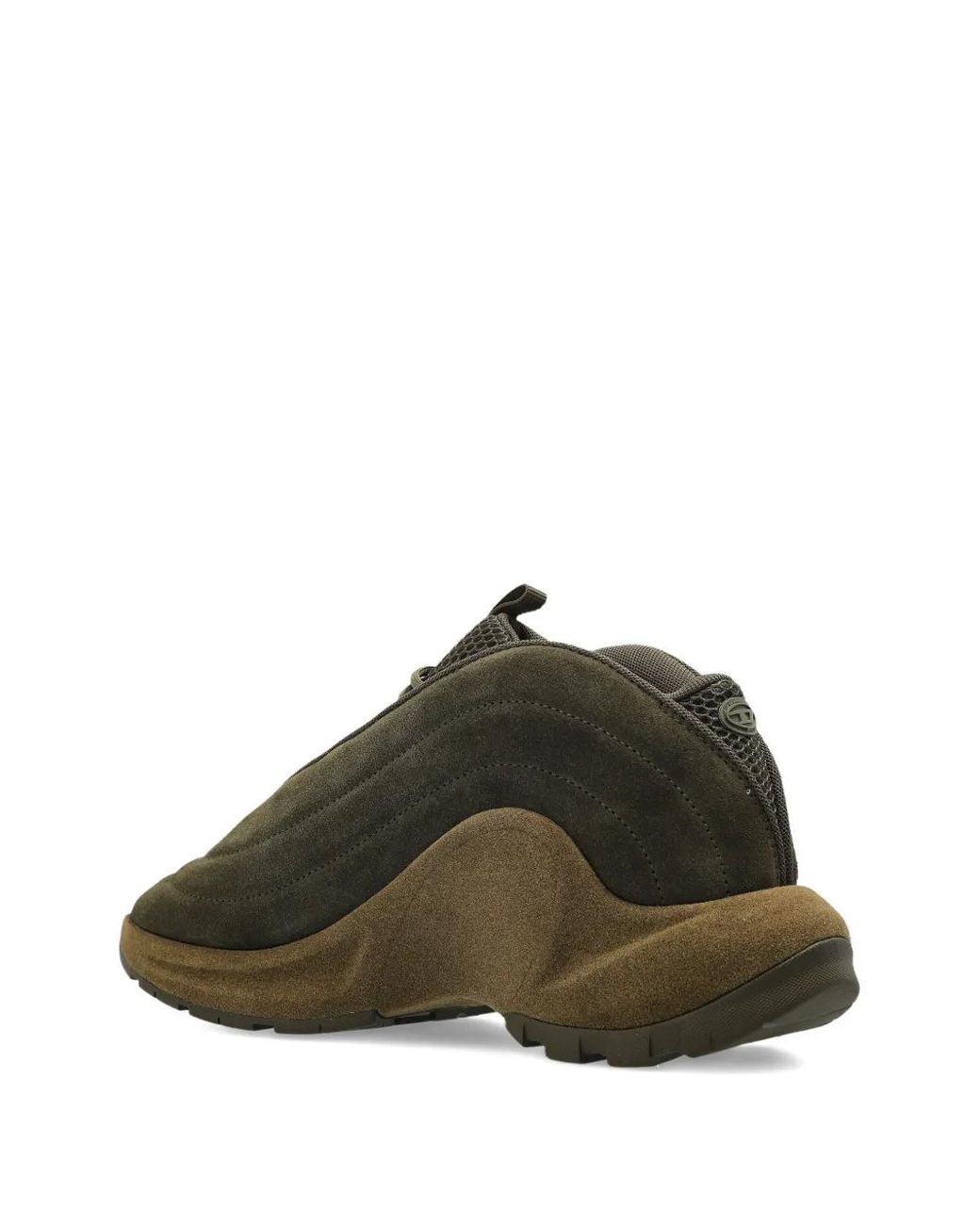 DIESEL Green S-D-Runner X Suede Panelled Sneakers