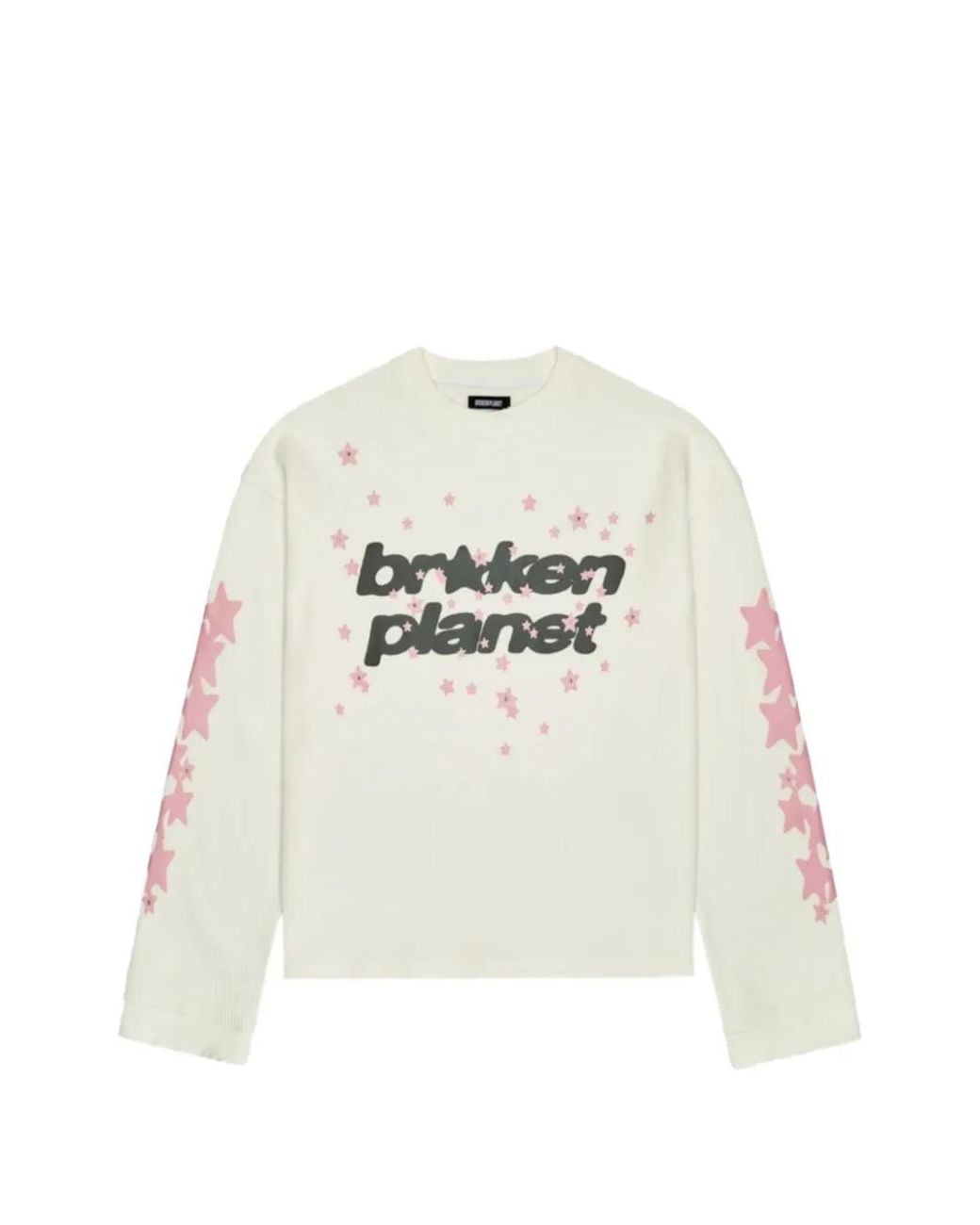 BROKEN PLANET White T-Shirt Allstars En Maille Gaufrée