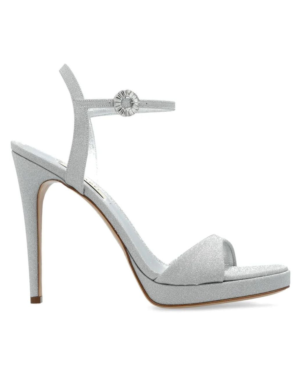 Casadei White 130Mm Michelle Sandals