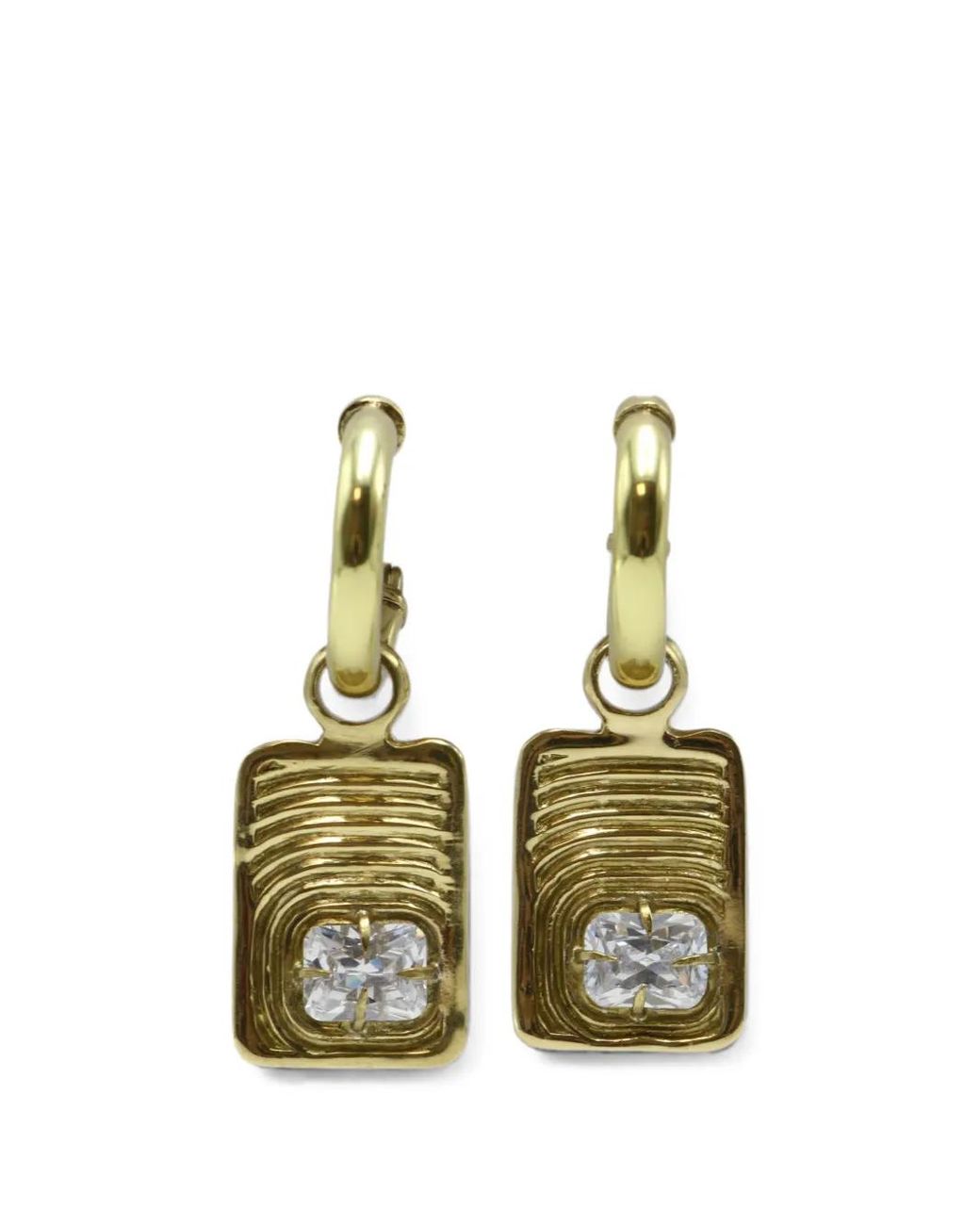 Ellery Metallic Embellished Earrings