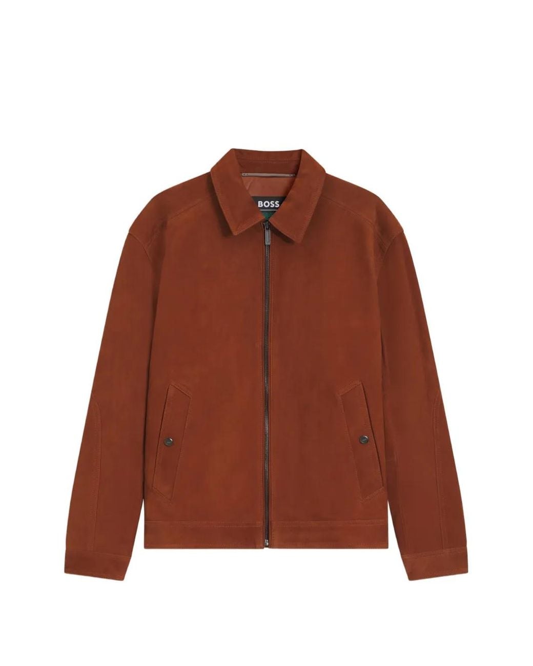 Boss Brown X Aston Martin Suede Jacket for men