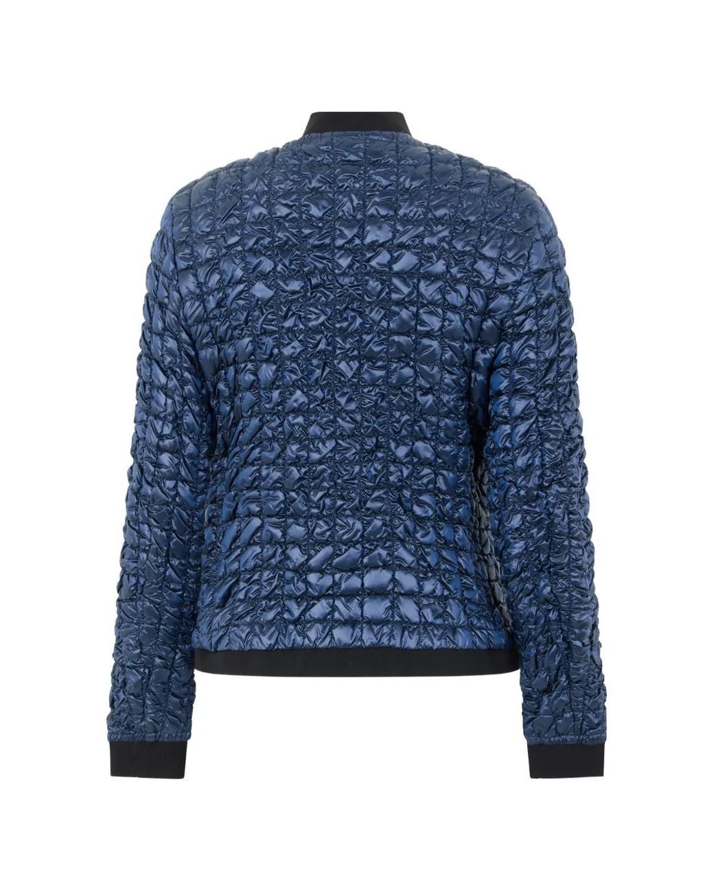 Moorer Blue Zip-Fastening Bomber Jacket
