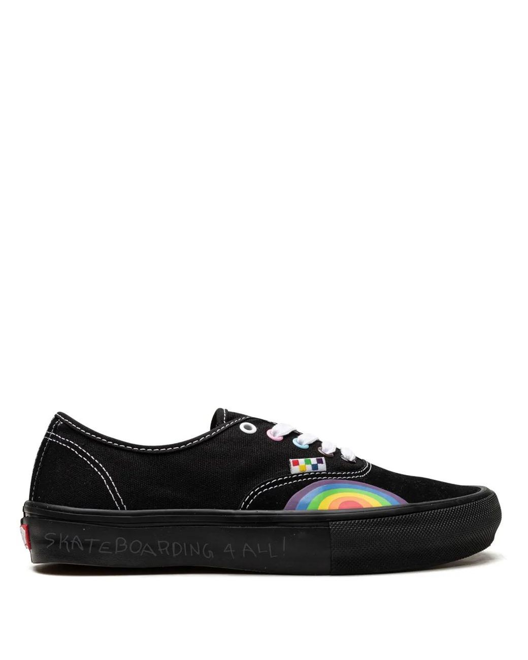 Vans Black Skate Authentic "Pride" Sneakers
