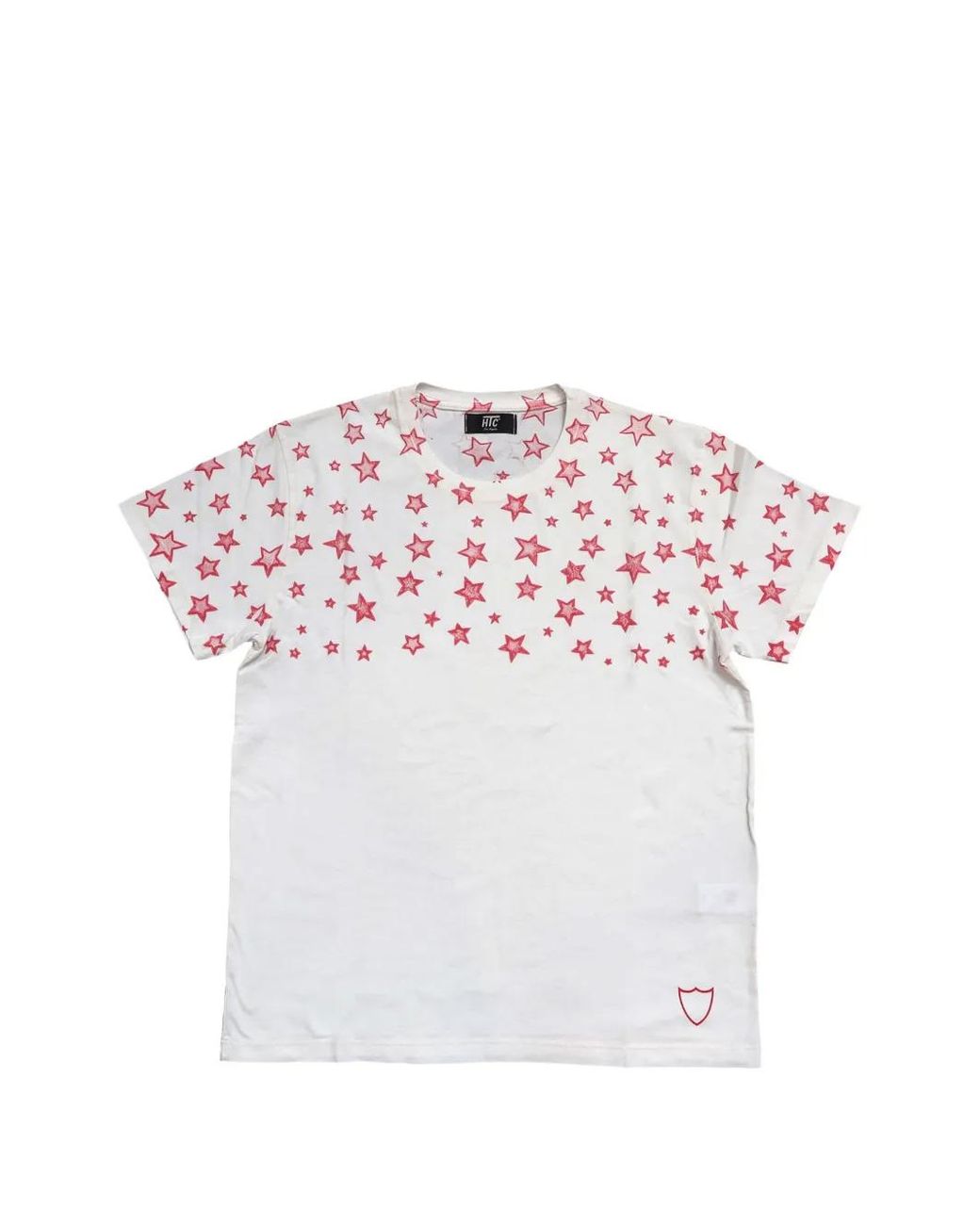 HTC White Star-Print T-Shirt for men