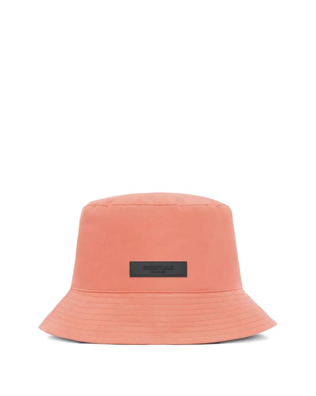 Fear Of God Pink Logo-Patch Bucket Hat for men