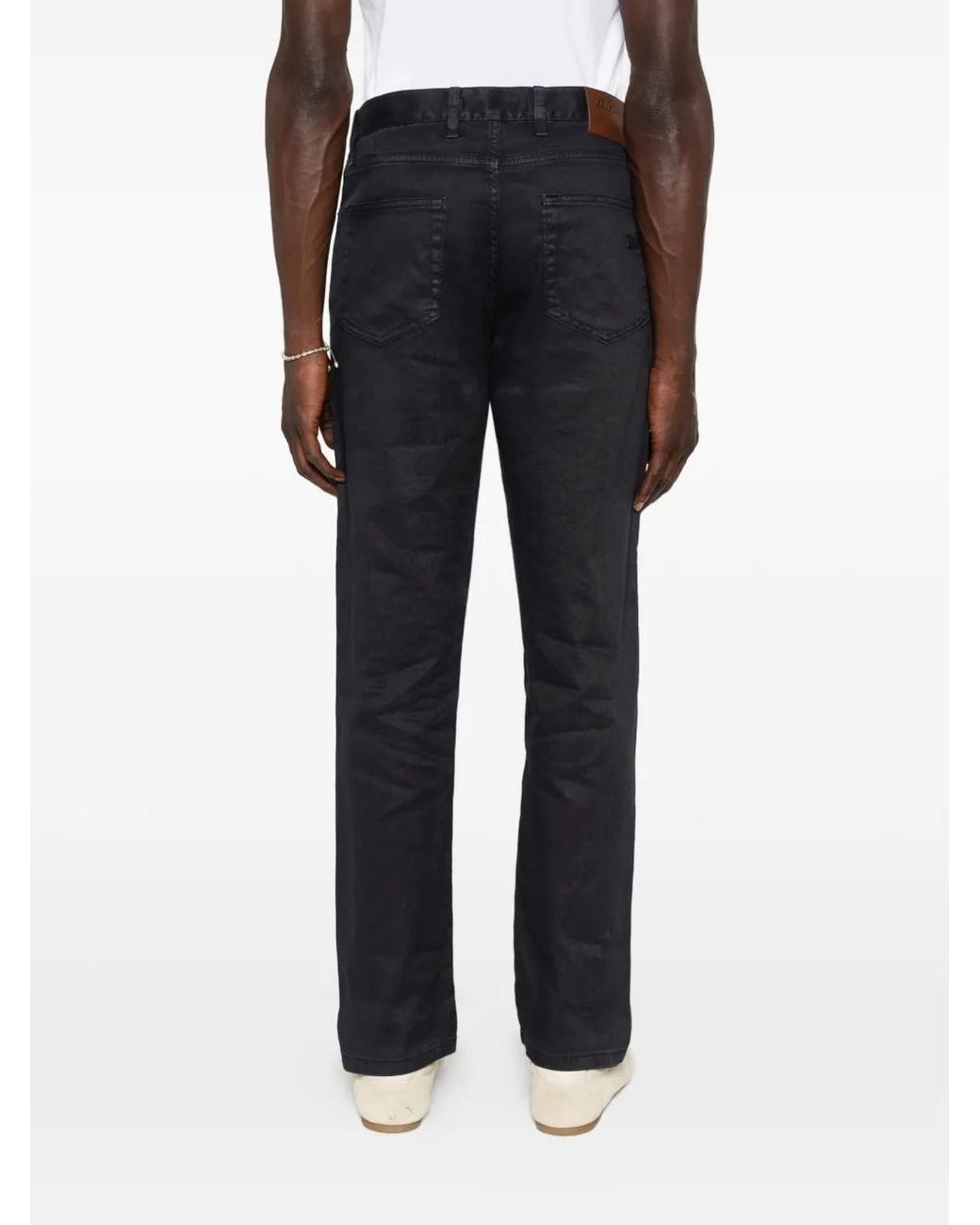 Zegna Black Straight-Leg Trousers for men