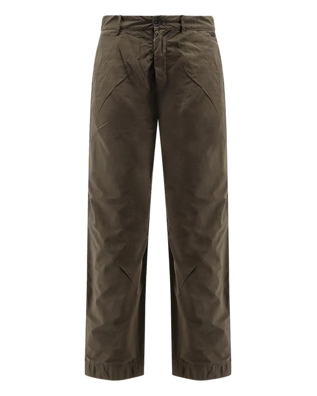 Massimo Osti Studio Gray Button-Fastening Trousers for men