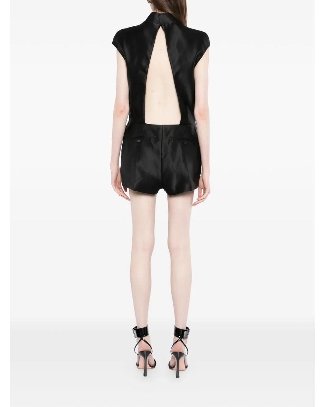 Mono Corto Con Cuello Alto Tom Ford de color Black