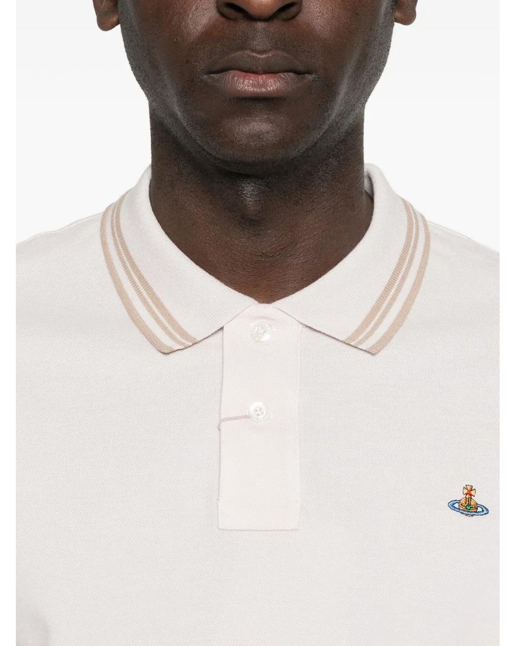 Vivienne Westwood White Classic Polo for men