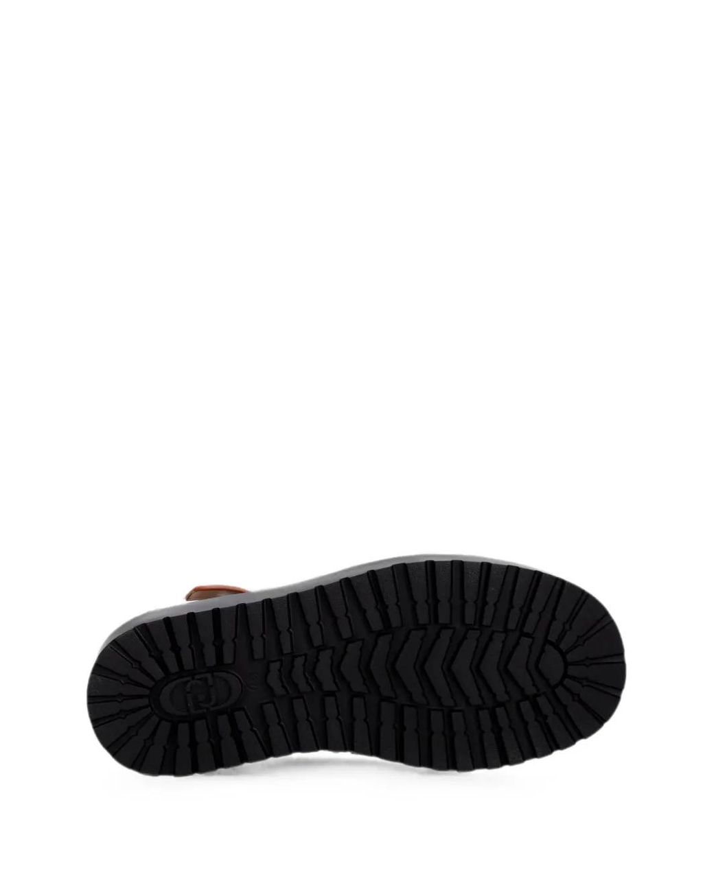 Liu Jo Brown Leather Platform Sandals