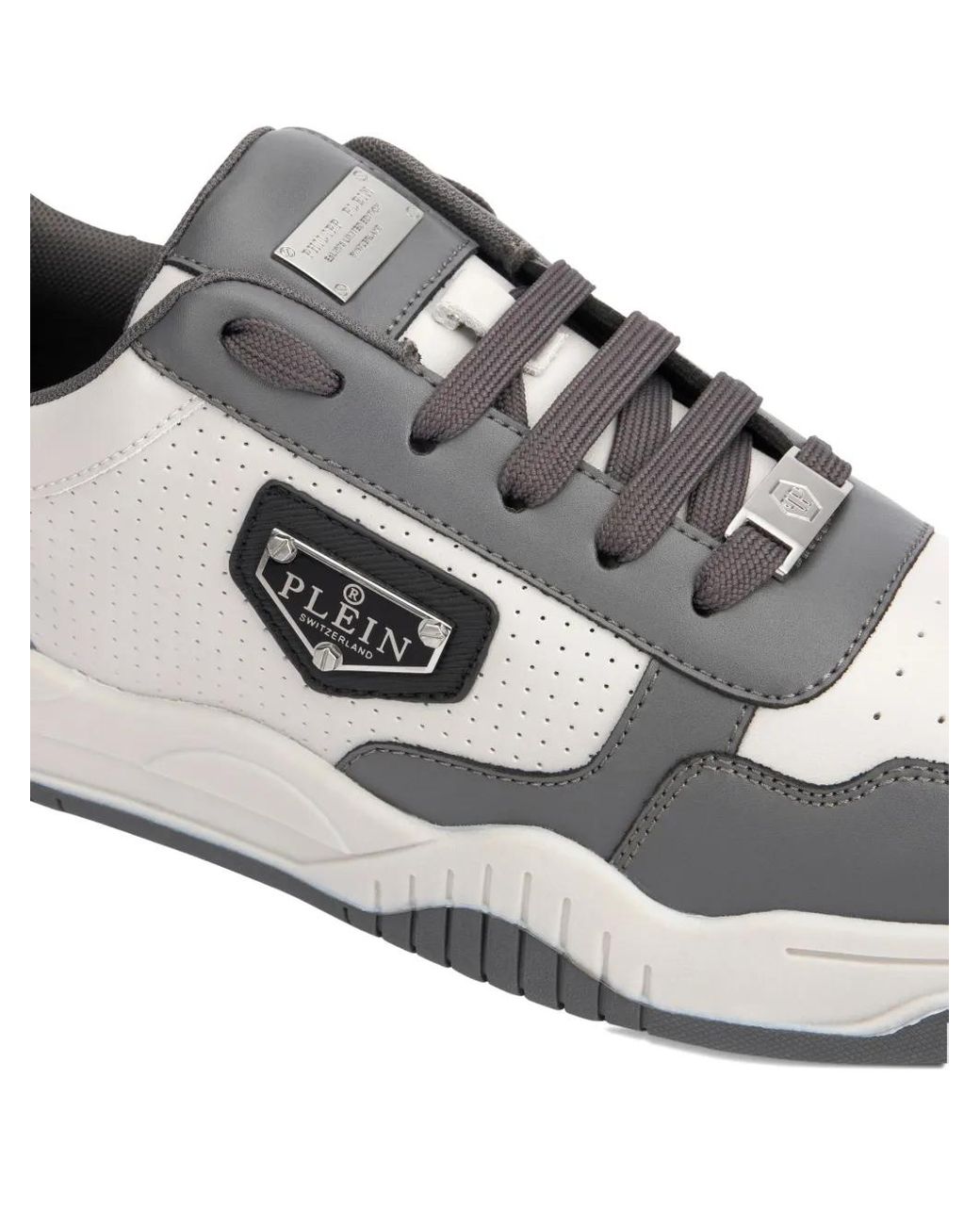 Baskets À Design Perforé Philipp Plein en coloris White