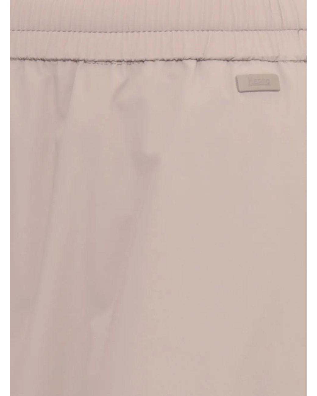Herno Natural Drawstring Midi Skirt