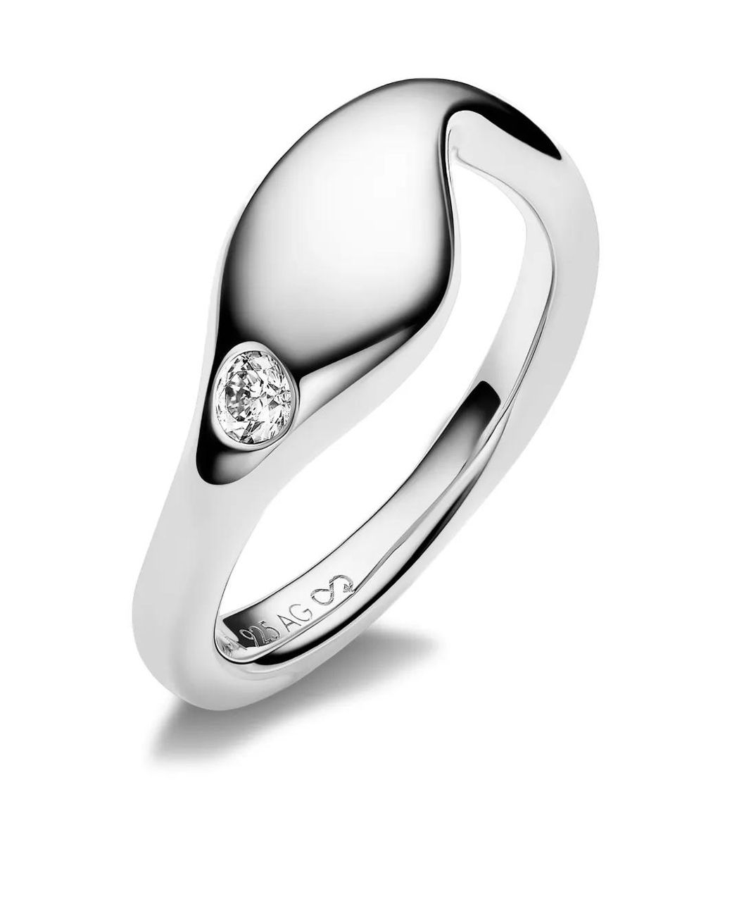 Maria Black White Dolphin Ring