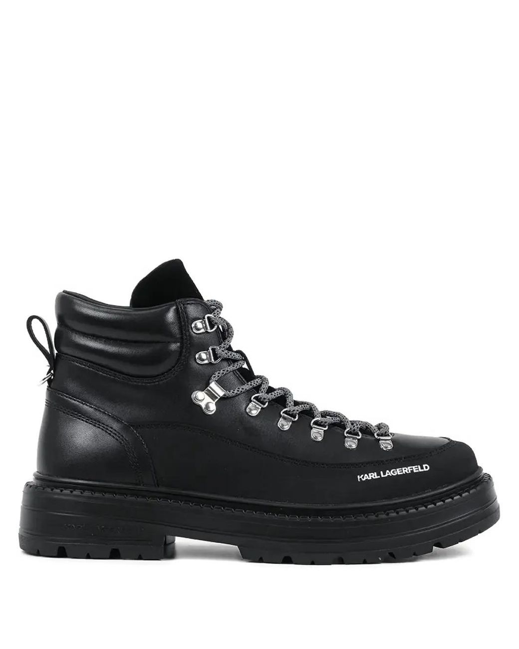 Karl Lagerfeld Black Miles Boots for men