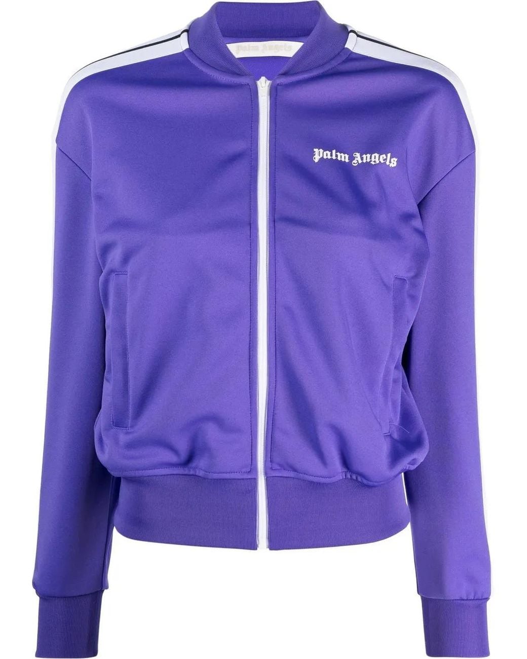 Palm Angels Purple Logo-print Track Jacket