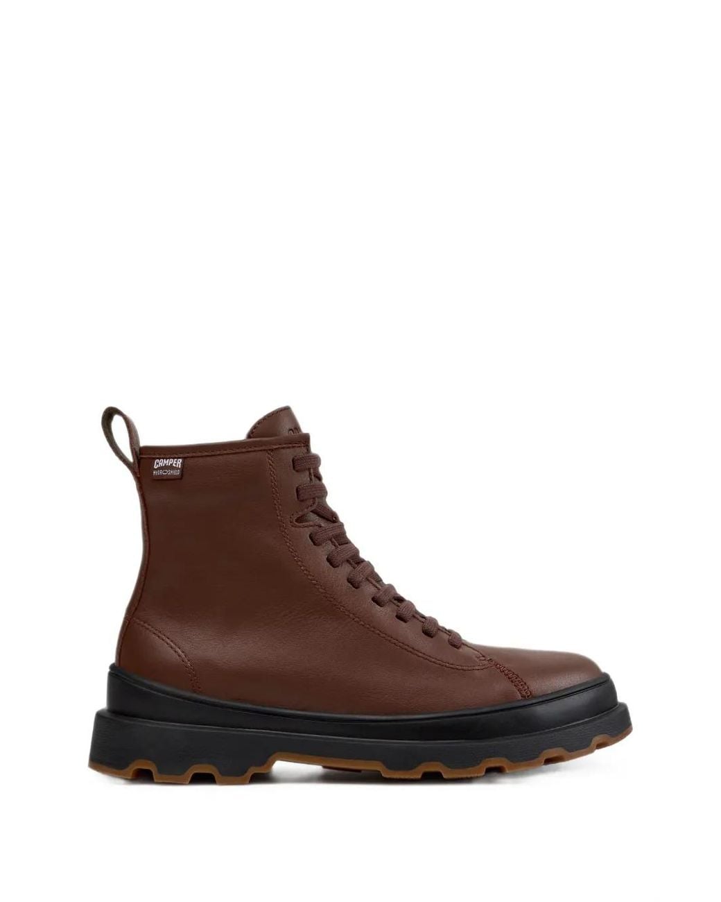 Camper Brown Brutus+ Leather Ankle Boots