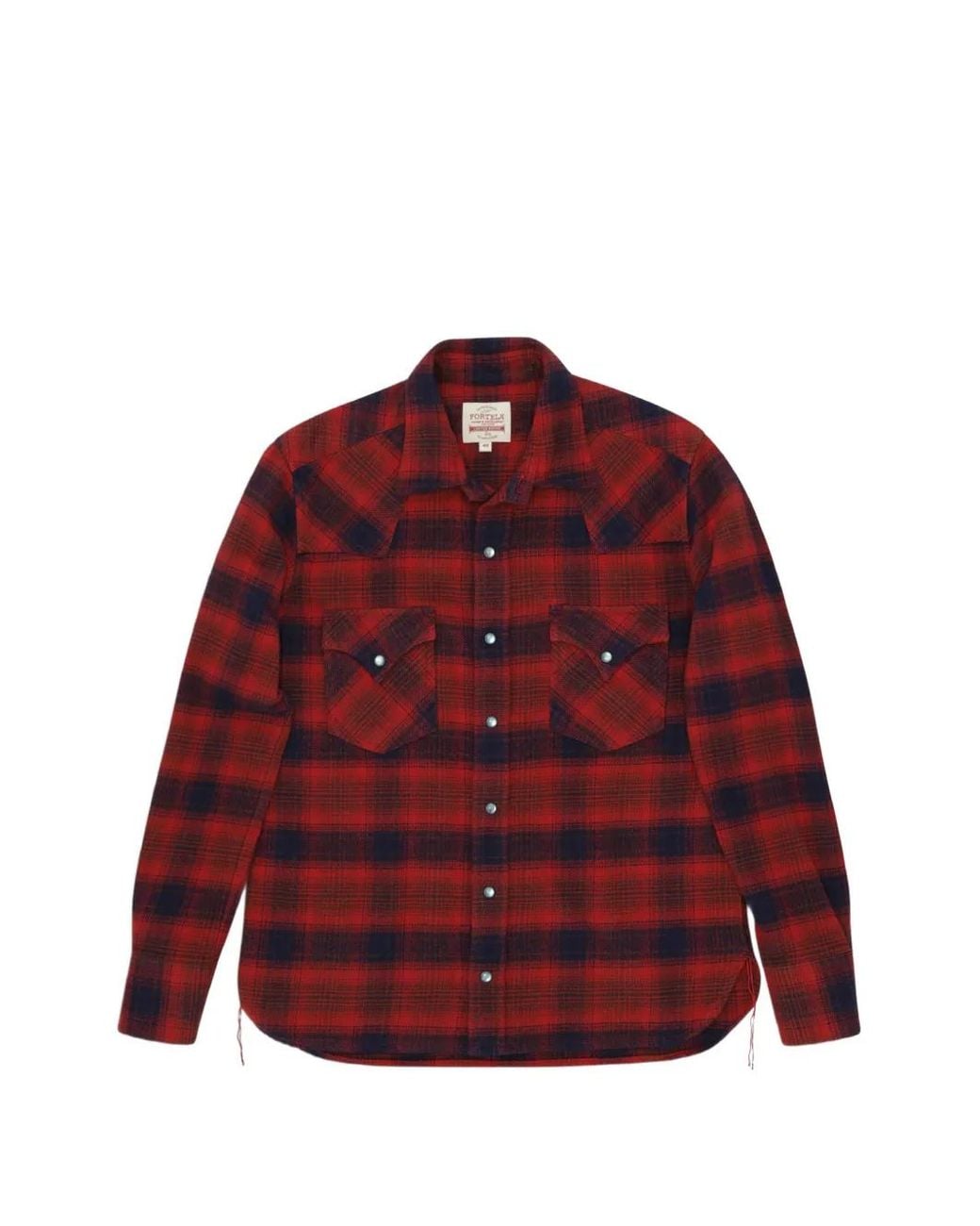 Fortela Red Ntex Western Cotton Shirt