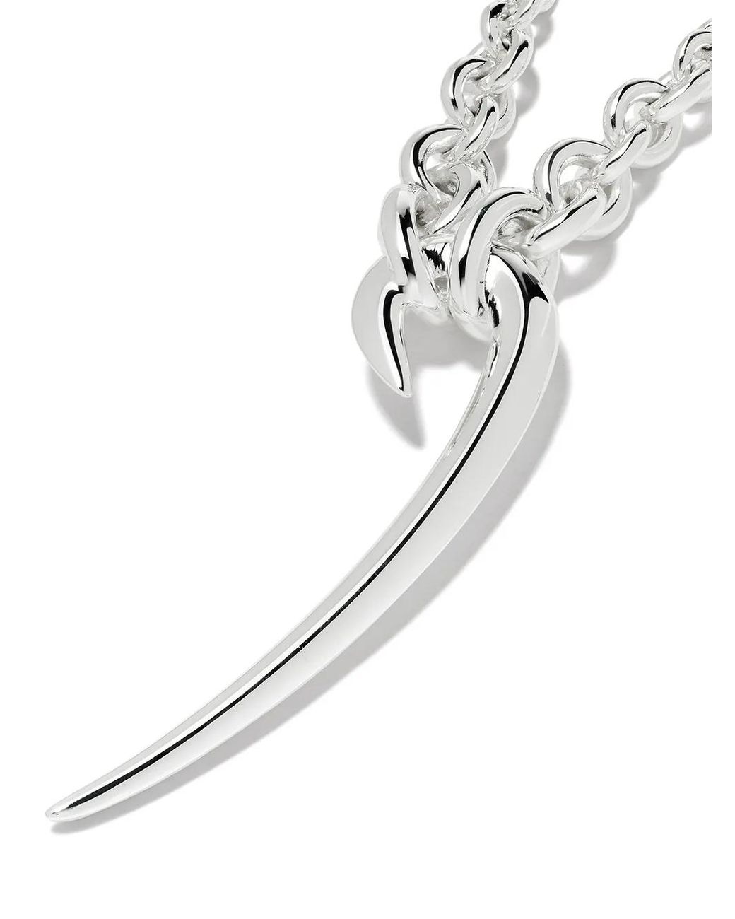 Shaun Leane Metallic Hook Pendant Necklace