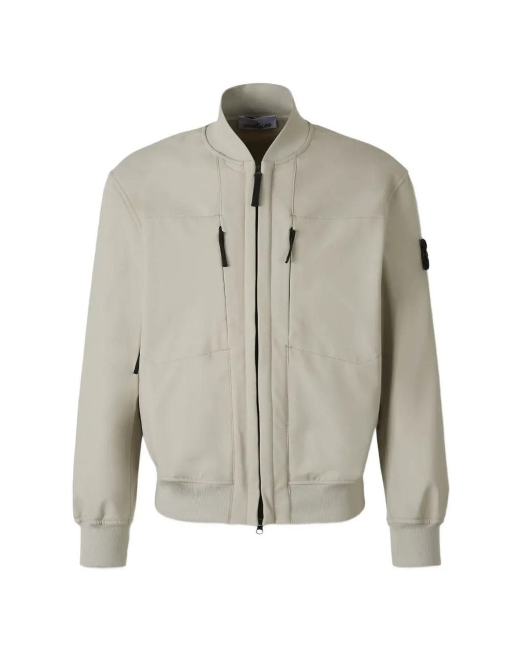 Stone Island Gray Zip Jacket for men
