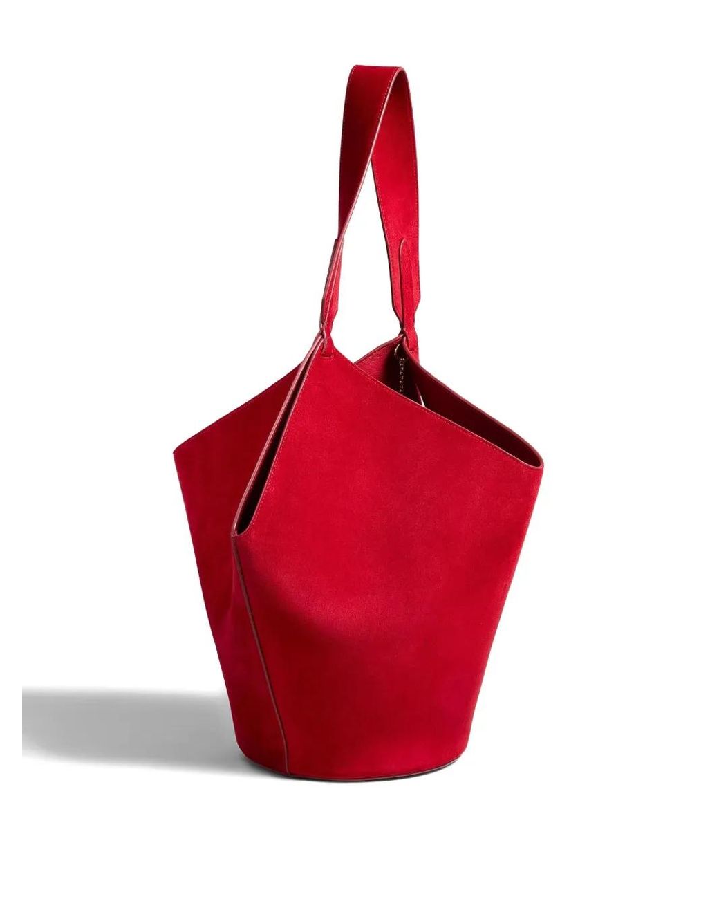 Khaite Red Small Lotus Tote Bag