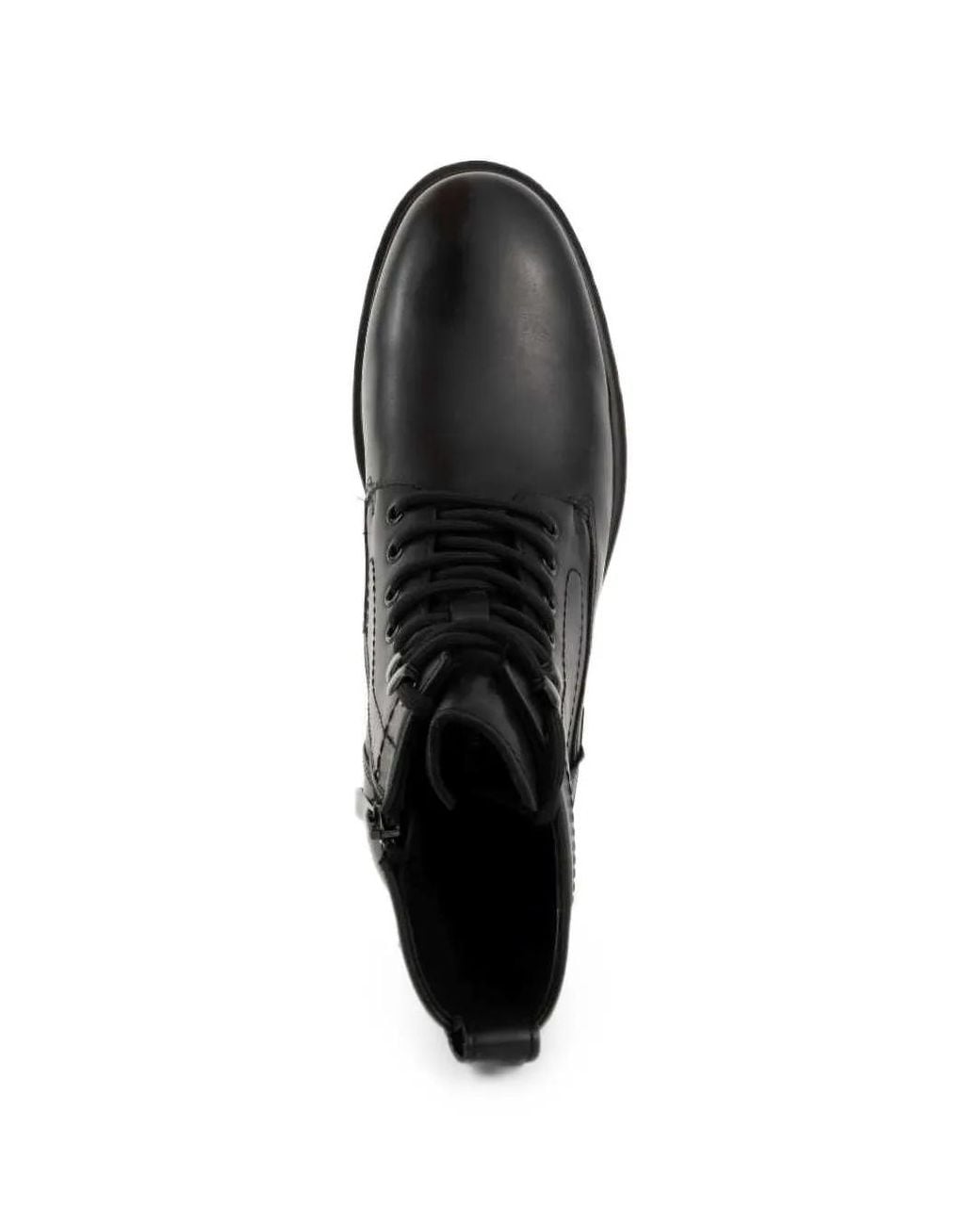SERGIO MORETTI FIRENZE Black Lace-Up Ankle Boots for men