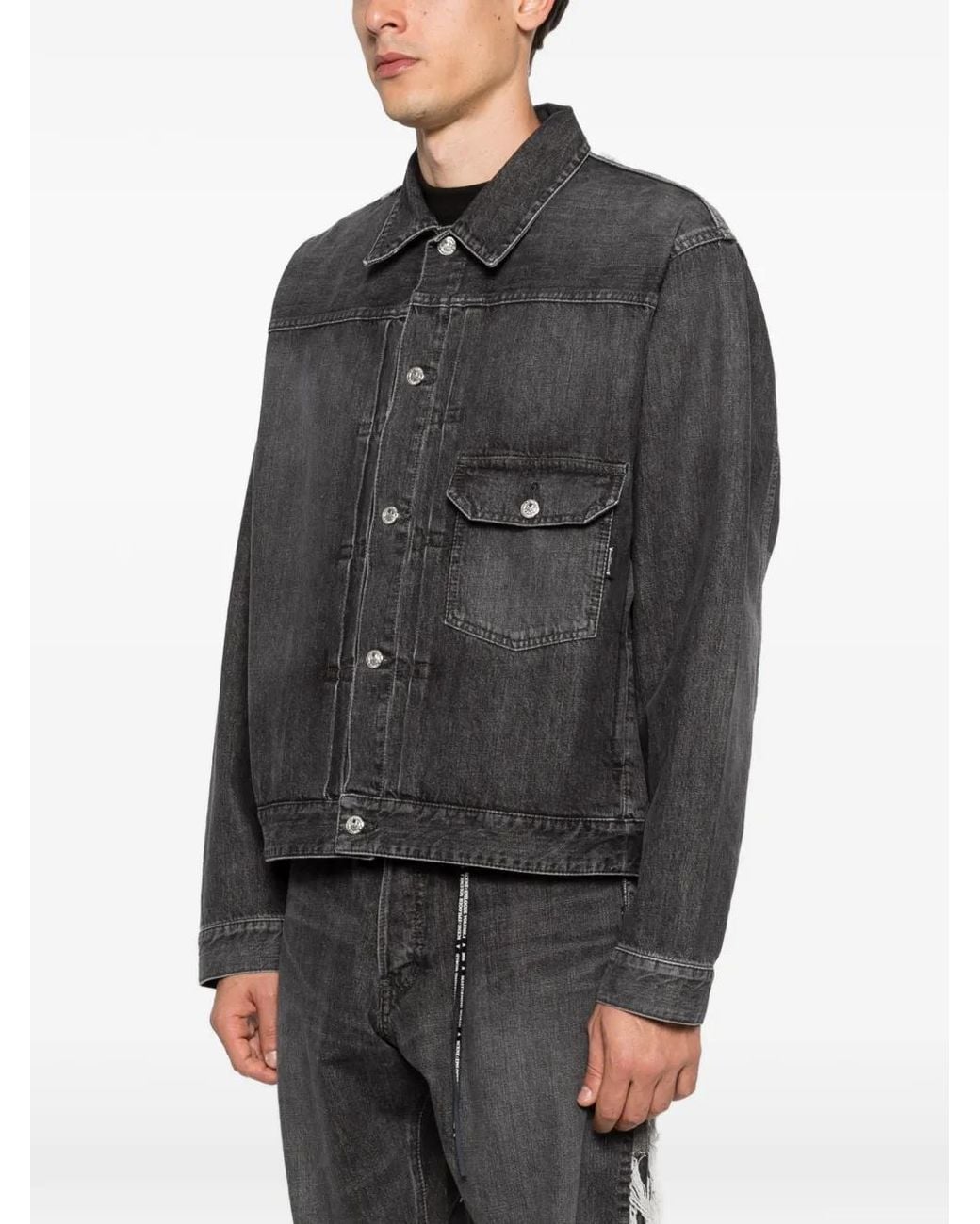 Mastermind Japan Denim Jack in het Black voor heren