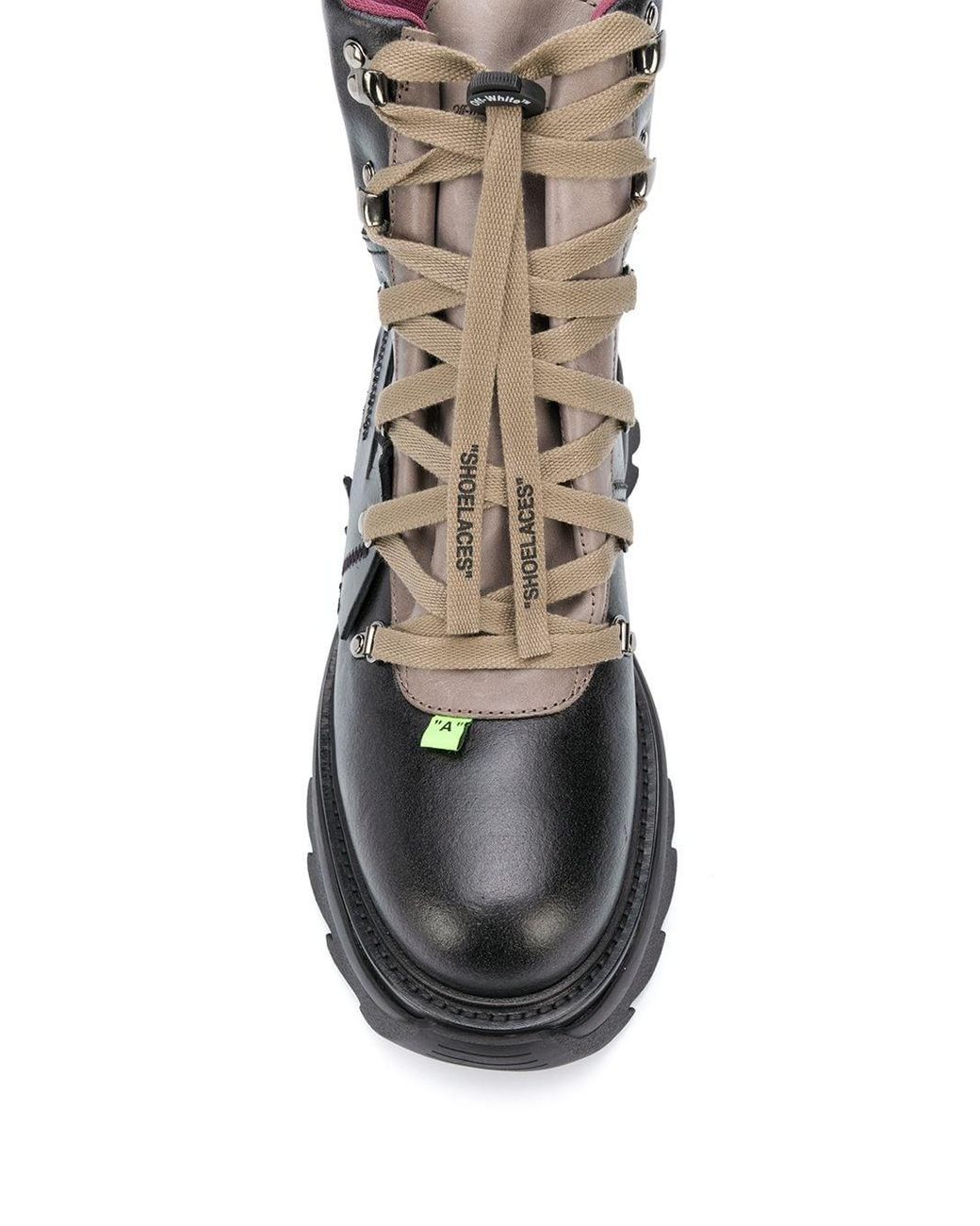 Off-White c/o Virgil Abloh Western Leather Blade Boots in Black