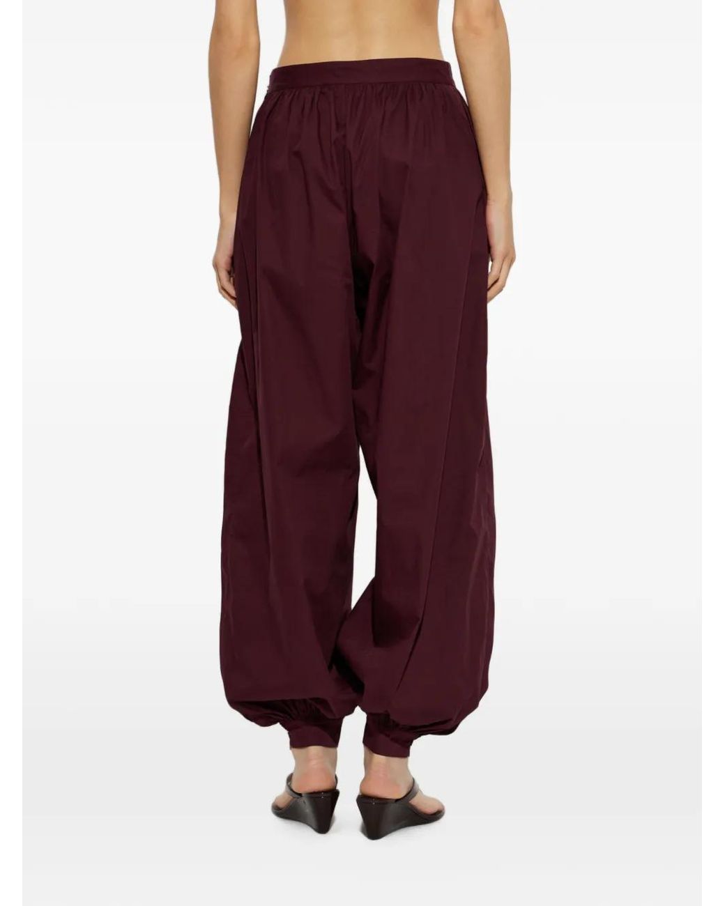 ROTATE BIRGER CHRISTENSEN Purple Loose-Fit Trousers