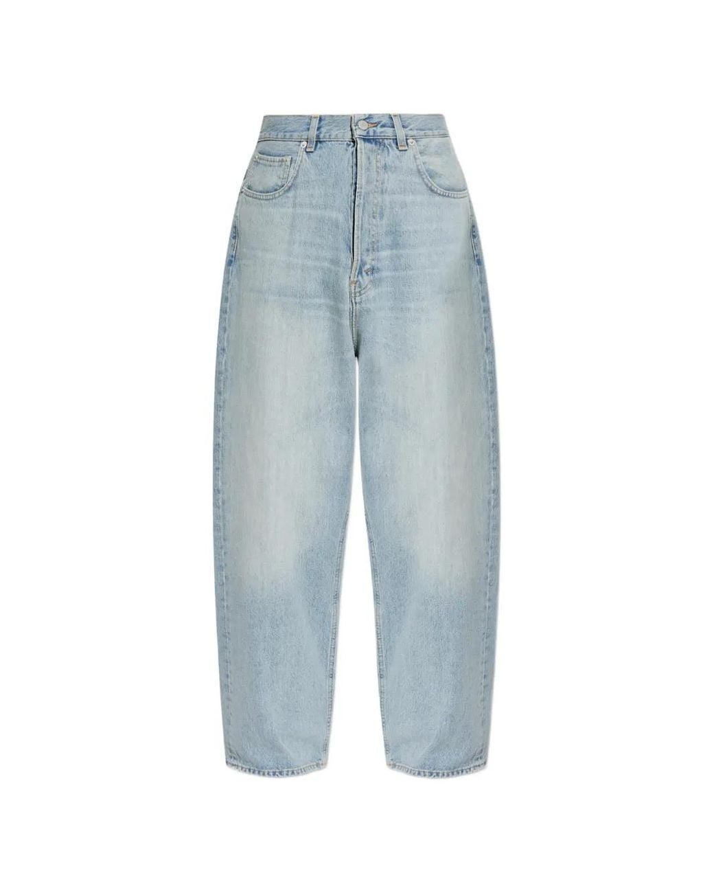 Haikure Blue Five-Pocket Wide-Leg Jeans for men