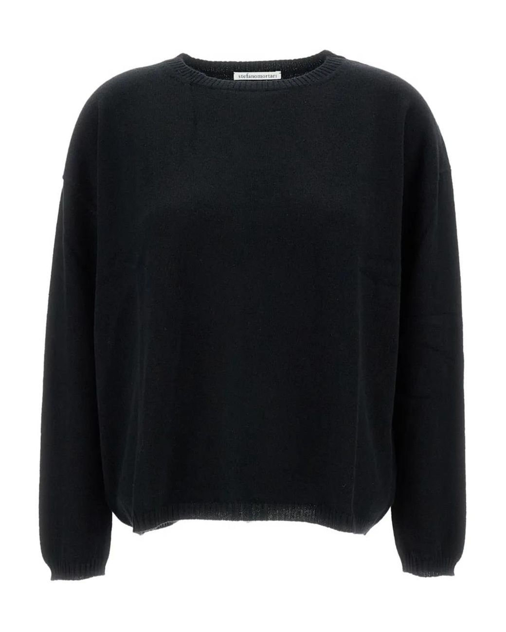 #MSM Black Round-Neck Sweater
