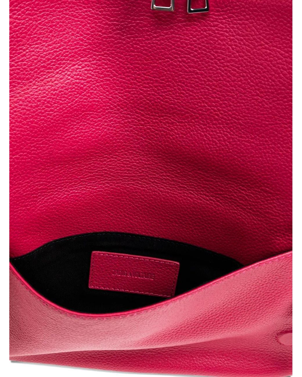 Zadig & Voltaire Pink Rock Clutch Bag