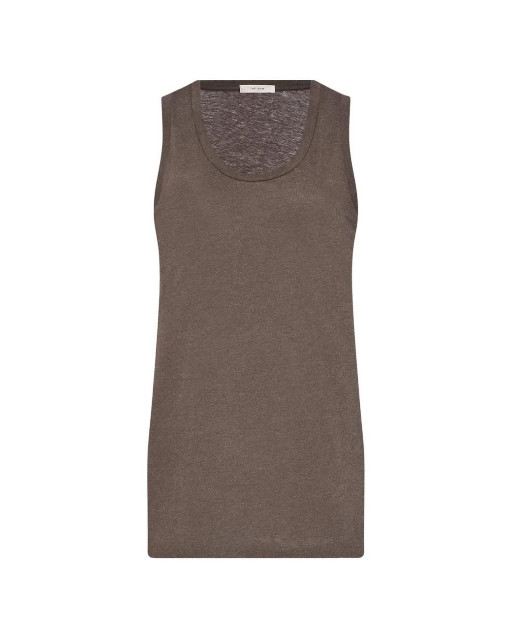 The Row Brown Elana Tank Top