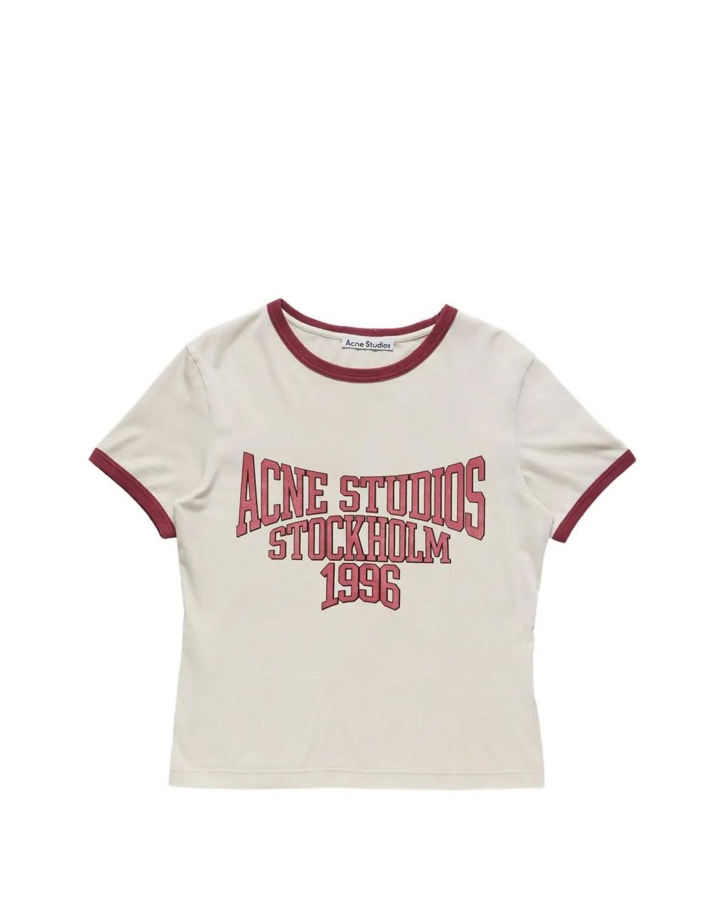 Acne Pink Graphic T-Shirt for men