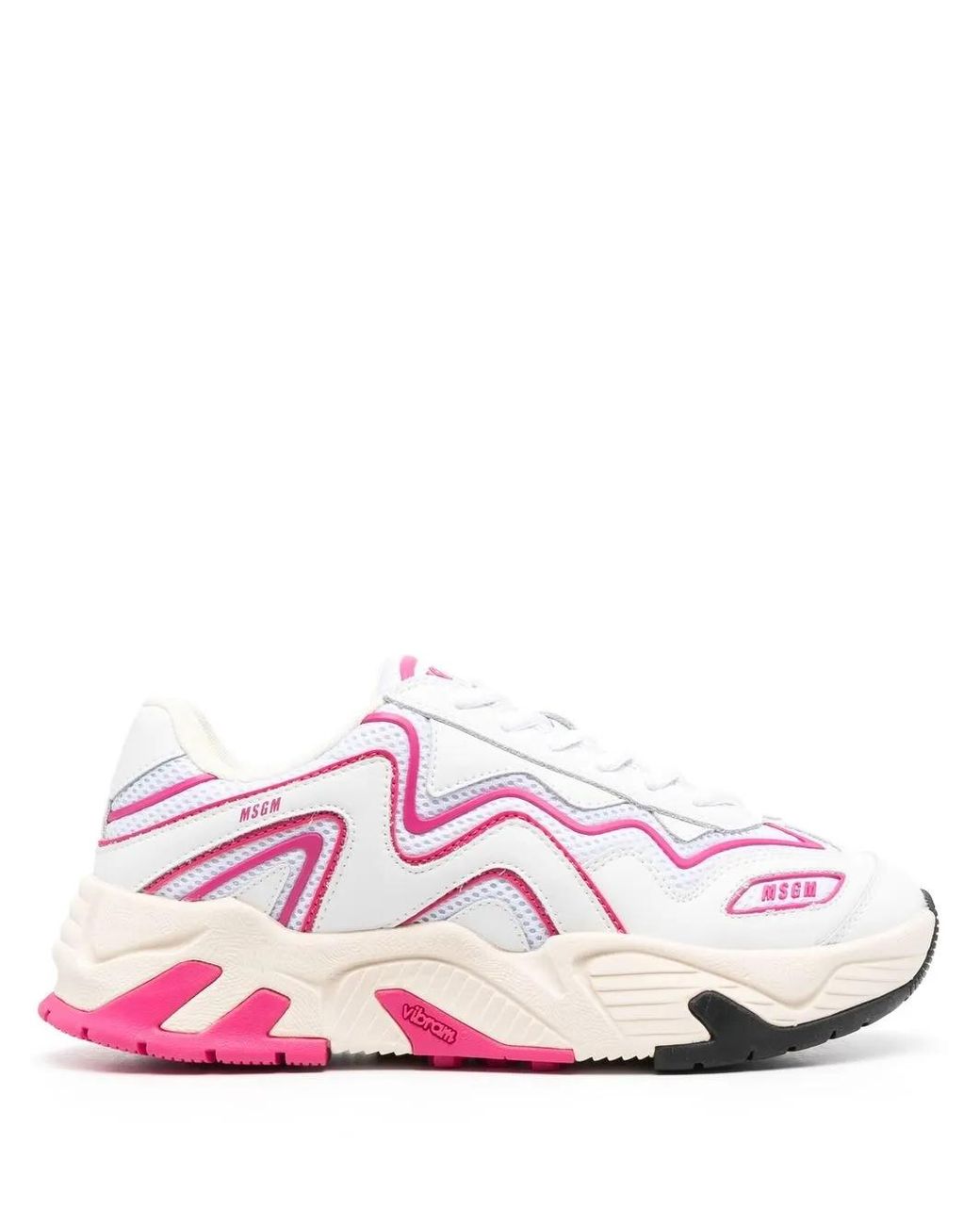 MSGM Low-Top Sneakers in het Pink