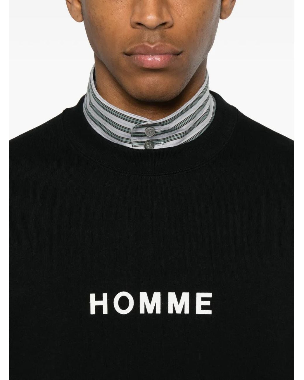 Comme des Garçons Black Logo-Print Sweatshirt for men