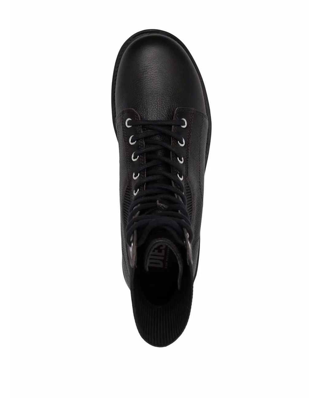DIESEL Black D-Alabhama Lace-Up Boots for men