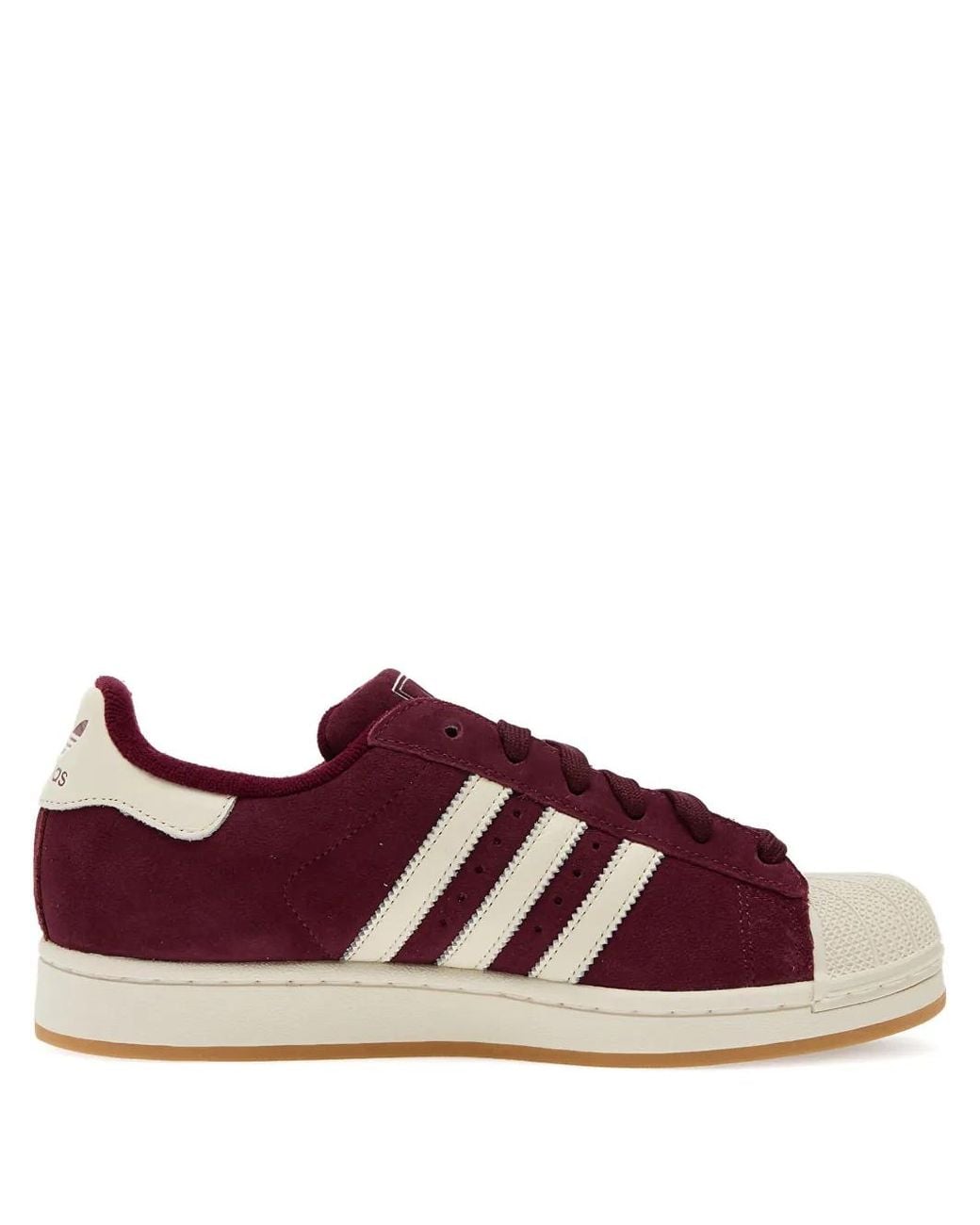 Adidas Purple Superstar Ii Suede Low-Top Sneakers