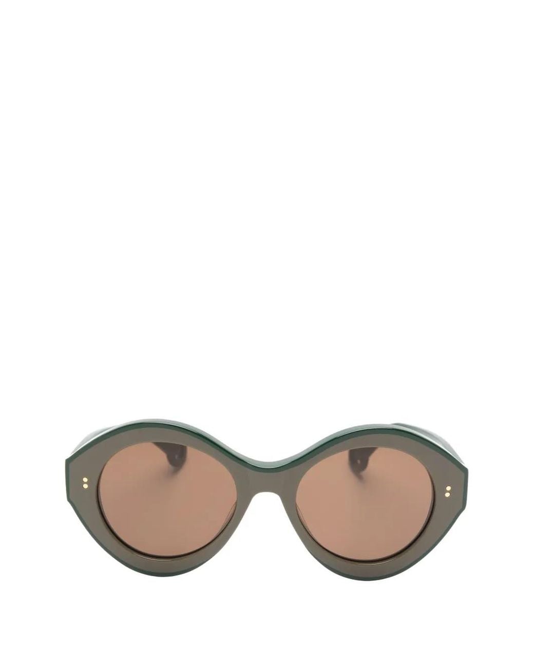 J.W. Anderson Brown Round-Frame Sunglasses