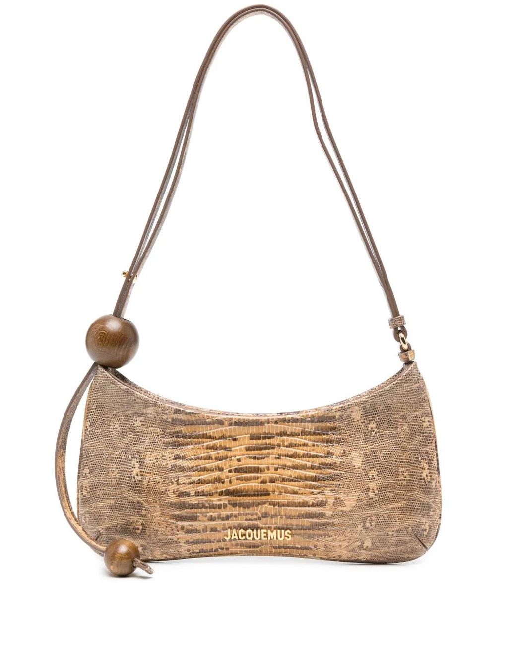 Jacquemus Metallic Shoulder Bag Le Bisou Perle