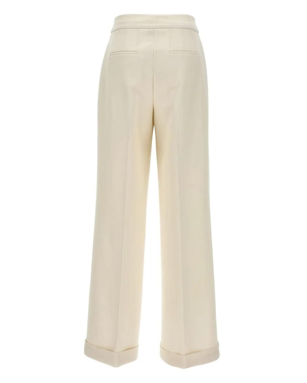 Kiton Natural Tailored Palazzo Pants