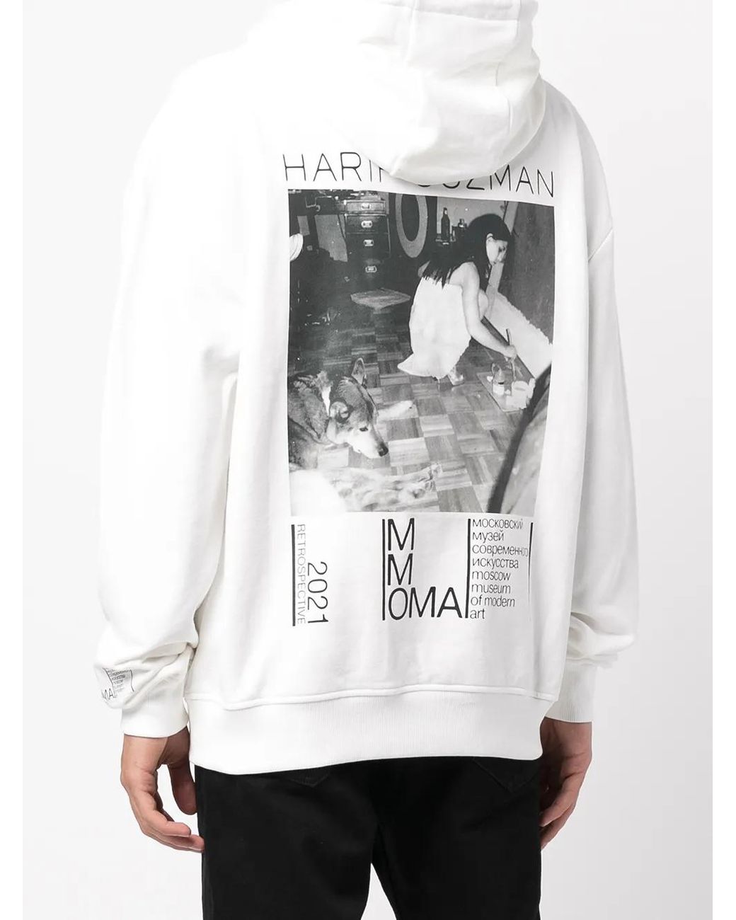 Haculla White X Harif Guzman Moma Show Hoodie for men