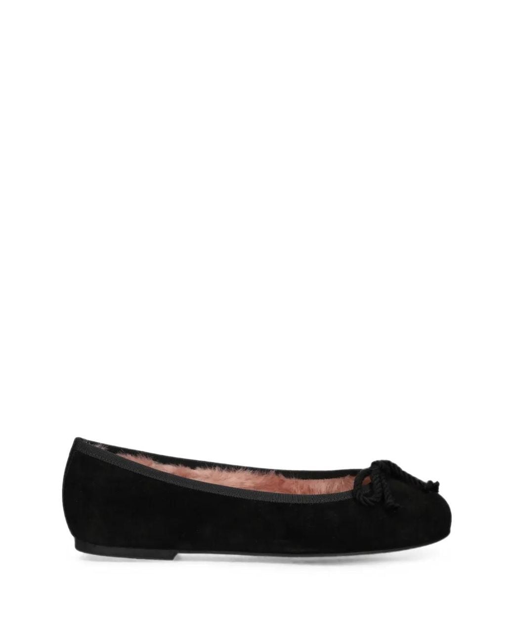Pretty Ballerinas Black Rosario Bow-Detail Ballet Flats