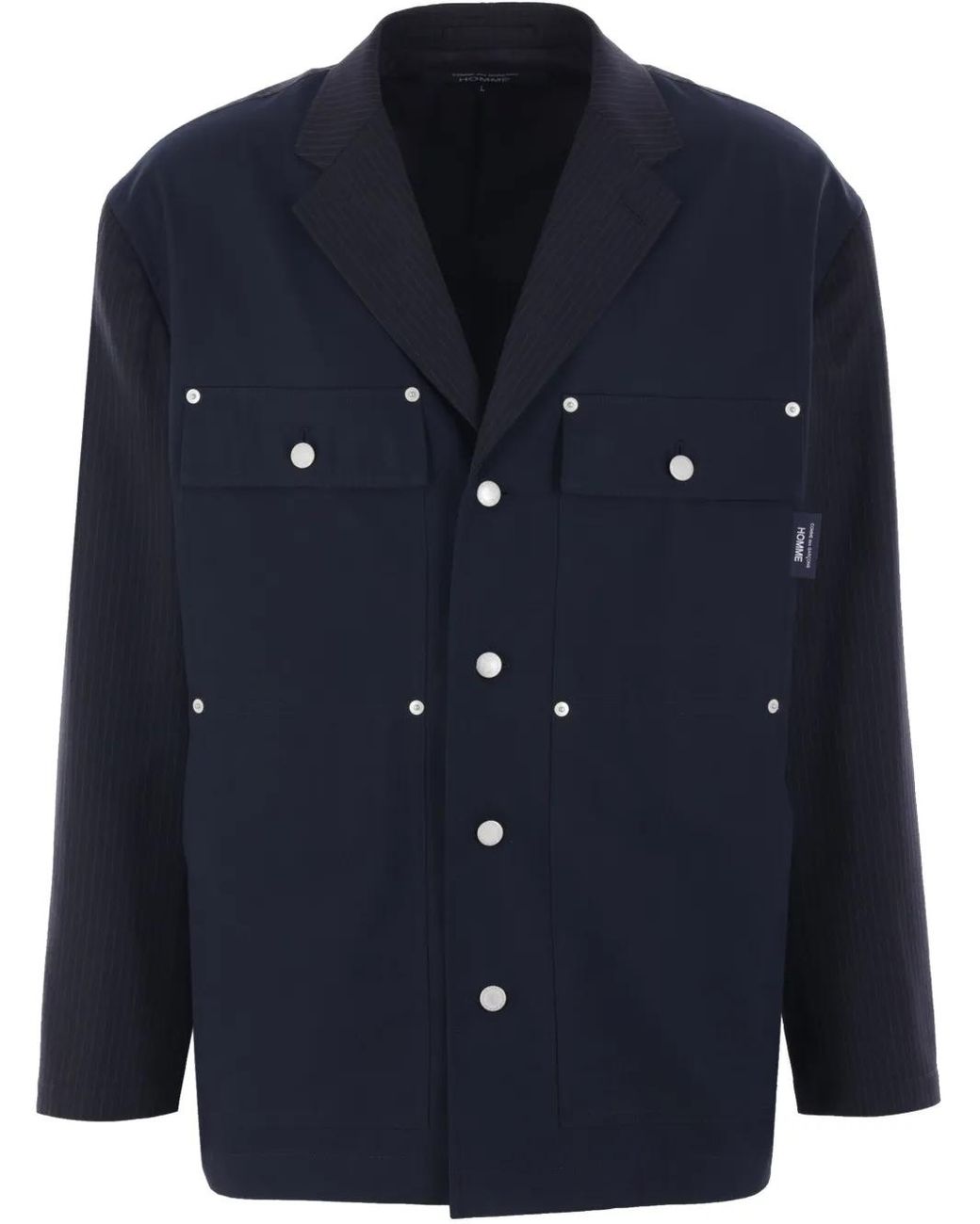 Comme des Garçons Blue Patch Pocket Jacket for men