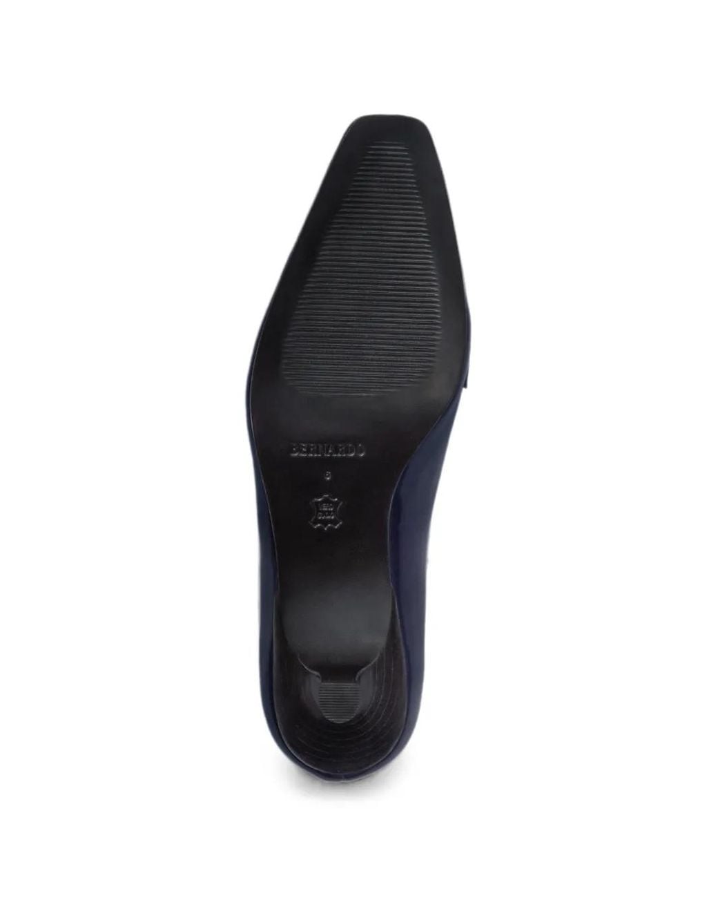 Bernardo Blue Safi Penny-Slot Pumps
